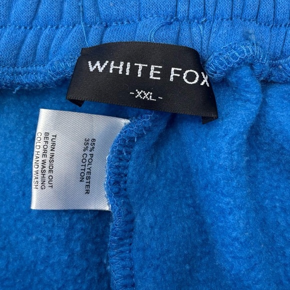 White Fox Womens Blue Sweatpant Joggers Size XXL - Picture 5 of 5